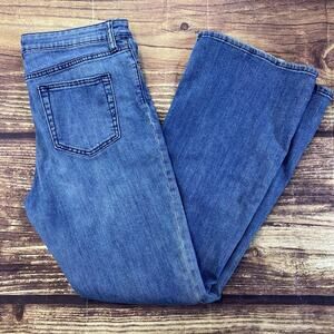GAP Flare High Rise Medium Wash Denim Jeans Womens Size 14
